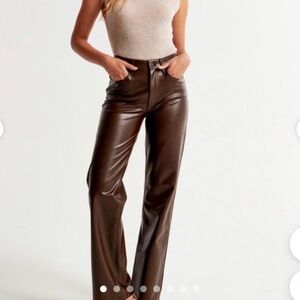 Abercrombie & Fitch Brown Wide Leg Pants
